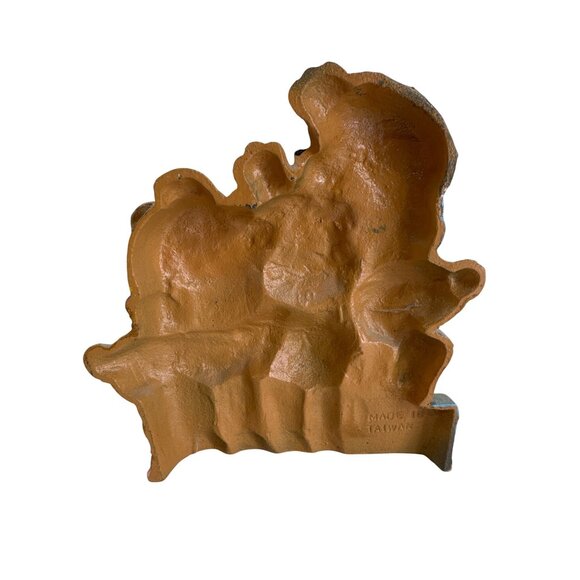 Vintage Cast Iron Bear Family Doorstop Figurine - Picture 3 of 6